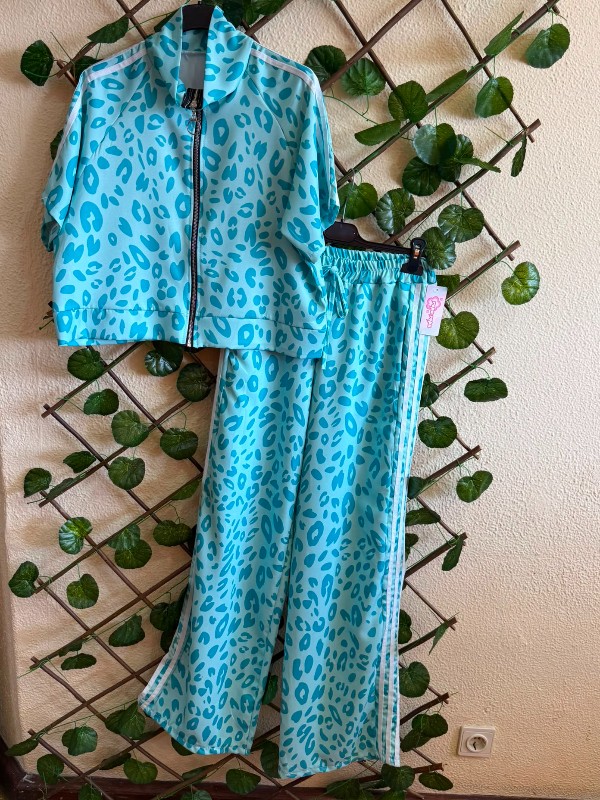 Conjunto Tigrado Azul